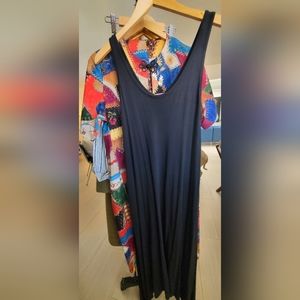 Gap Black Jersey Knit Maxi Dress With Pockets (M)
